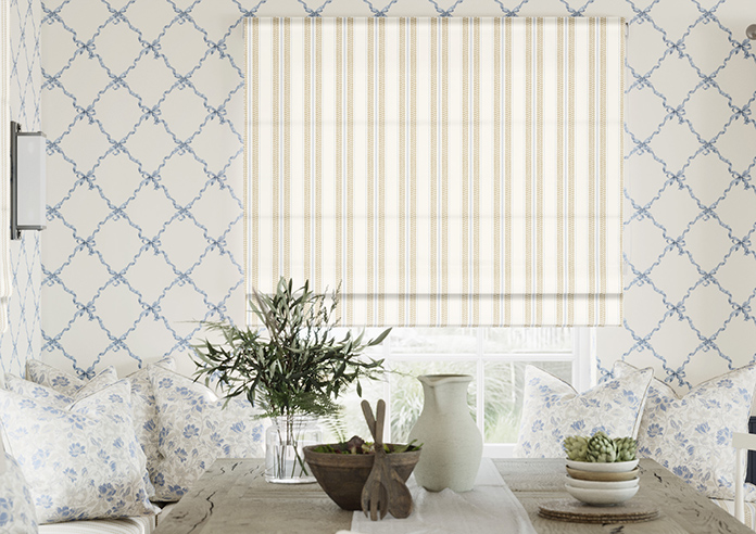 Noble Stripe, Rye - Twist&Fit Roman Blind - Image 3
